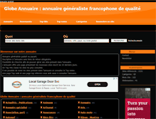 Tablet Screenshot of globe-annuaire.fr